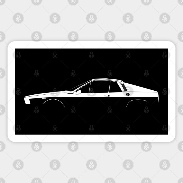 Lancia Montecarlo Silhouette Magnet by Car-Silhouettes